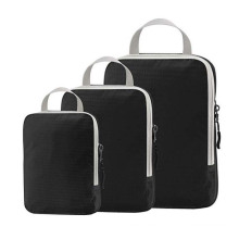 3 pcs packing cubes waterproof nylon travel Large Travel Luggage Organizer Bag Ripstop Compression Pack Cube